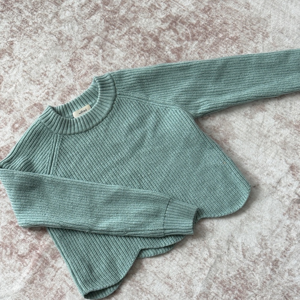 Wilfred Sage Green Crew Neck Sweater - Size Small
